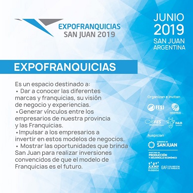 En junio llega EXPOFRANQUICIAS SAN JUAN 2019
